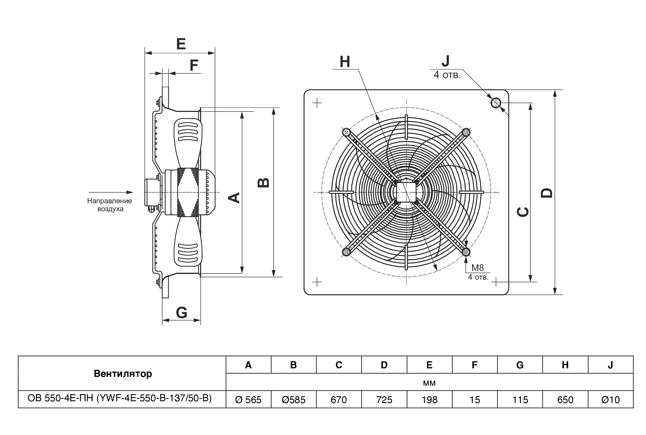 ОВ 550-4Е-ПН (YWF-4E-550-B-137/50-B) Изображение 4