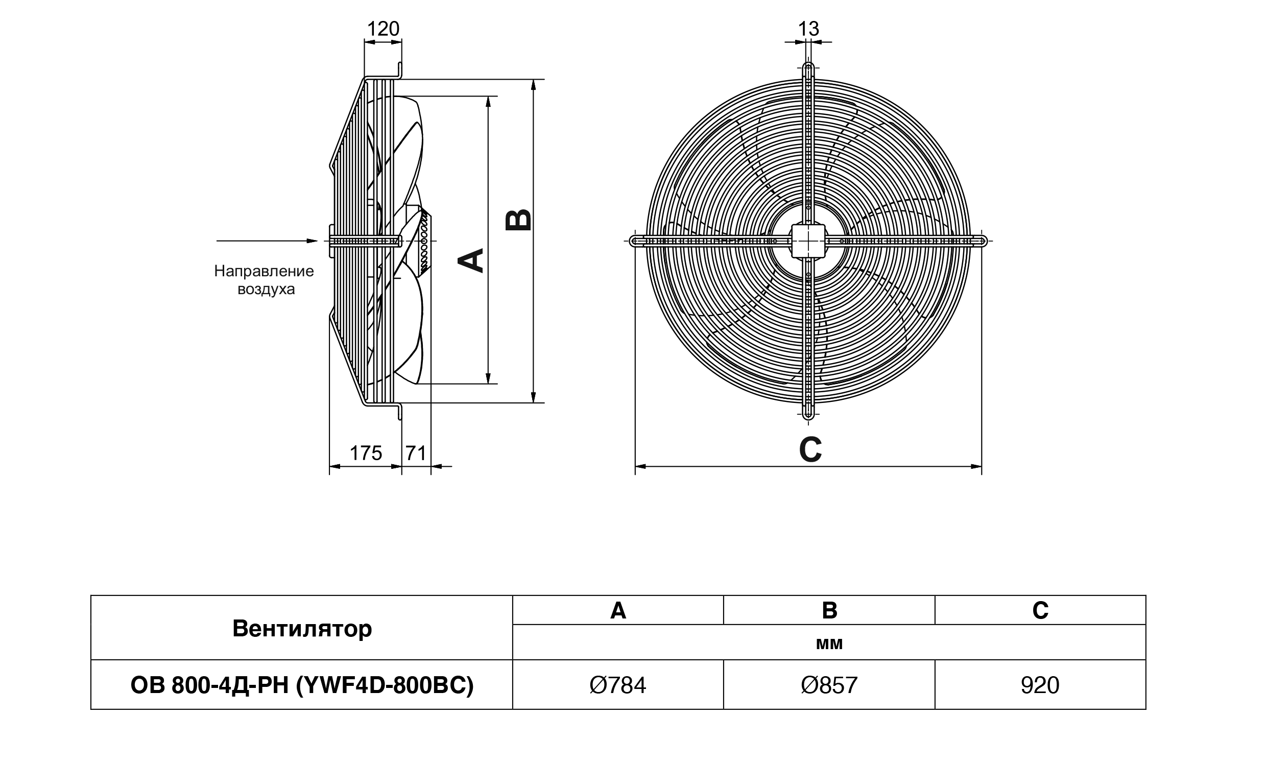 ОВ 800-4Д-РН (YWF4D-800 BC) Изображение 4