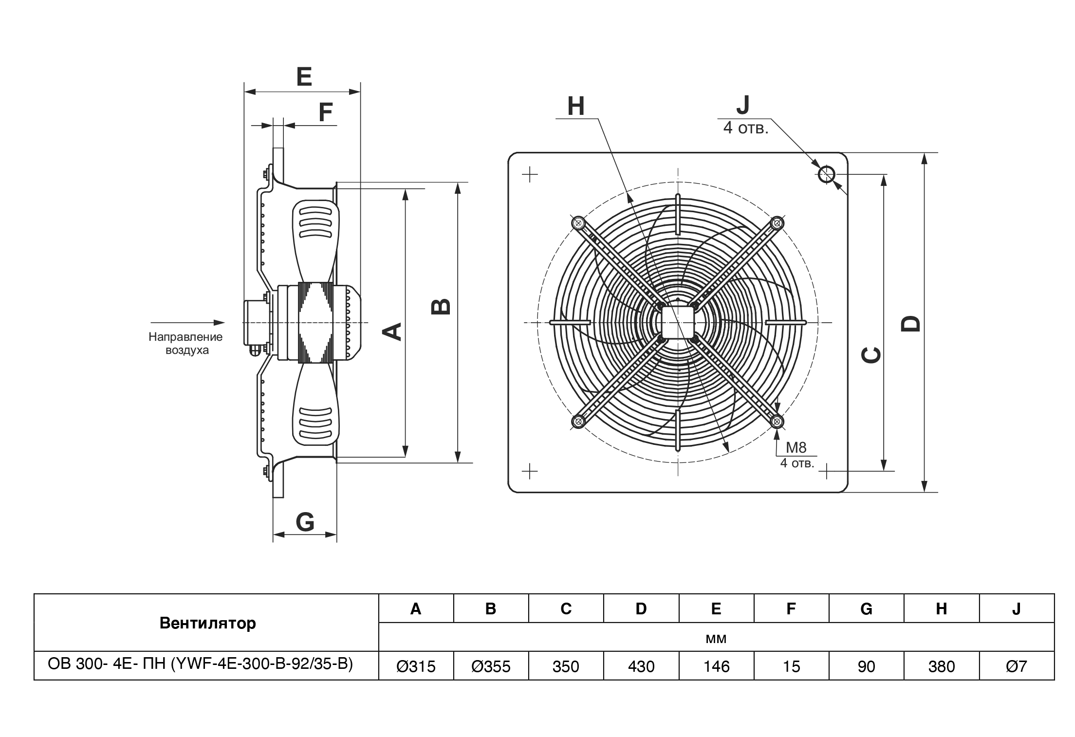 ОВ 300-4Е-ПН (YWF-4E-300-B-92/35-B) Изображение 4